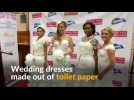 Would you wear a wedding gown made out of toilet paper?