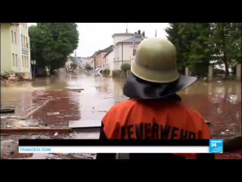 Floods in Germany: Incessant rain strands hundreds and forces residents to seek refuge