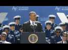 Obama tells Air Force graduates he'll miss Air Force One