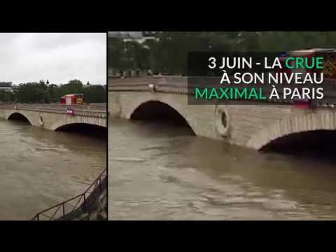 Le pic de l'inondation à Paris vu des réseaux sociaux
