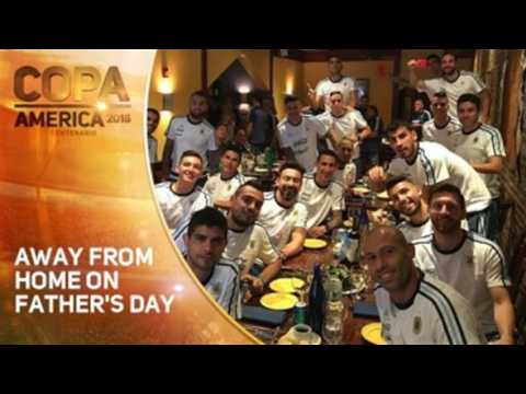 COPA: The Argentinian team celebrates Father's Day