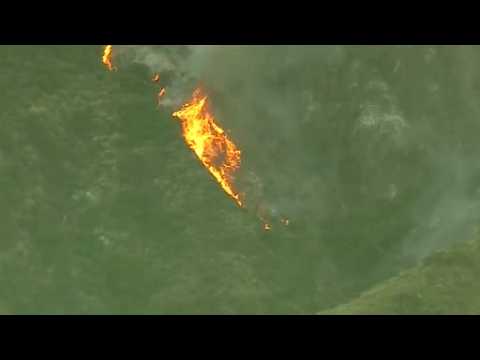 Fires rage in Southern California's San Gabriel mountains