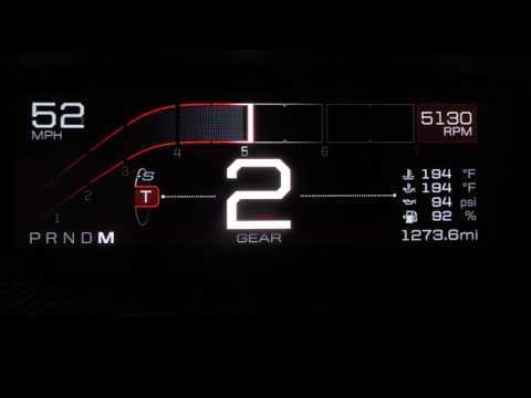 All-new Ford GT Supercar's digital instrument display | AutoMotoTV