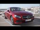 The new Mercedes-Benz E 220 d 4MATIC Coupe Exterior Design in Hyacinth Red Metallic | AutoMotoTV