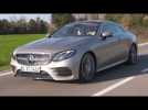 The new Mercedes-Benz E 300 Coupe Driving Video in Aragonite Silver Trailer | AutoMotoTV