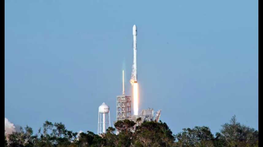 Illustration pour la vidéo SpaceX parvient pour la première fois à lancer une fusée déjà utilisée