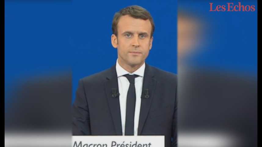 Illustration pour la vidéo Emmanuel Macron s'estime prêt à "refonder la France"