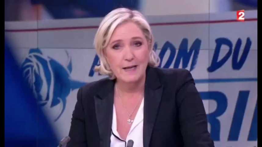 Illustration pour la vidéo Marine Le Pen se met "en congé de la présidence du Front national"