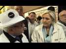France: Marine Le Pen continues campaign with market visit