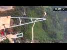 1,000-Foot-High Glass Bottom Skywalk Not For Those Afraid of Heights