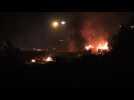 Huge fire hits France's Grande-Synthe migrant camp