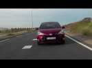 2017 Toyota Yaris Hybrid Driving Video in Red | AutoMotoTV