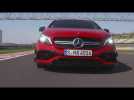 Mercedes-AMG A 45 4MATIC Driving Video in jupiter red | AutoMotoTV