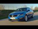 Skoda OCTAVIA RS in Blue Driving Video | AutoMotoTV