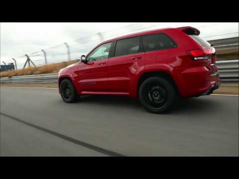 2018 Jeep Grand Cherokee Trackhawk Driving on the Racetrack Trailer | AutoMotoTV