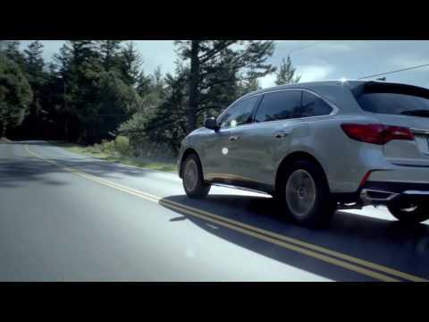 2017 Acura MDX Driving Video in Lunar Silver Metallic Trailer | AutoMotoTV