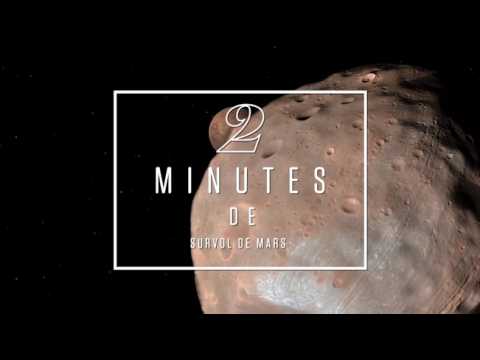 Deux minutes de survol de la planète Mars