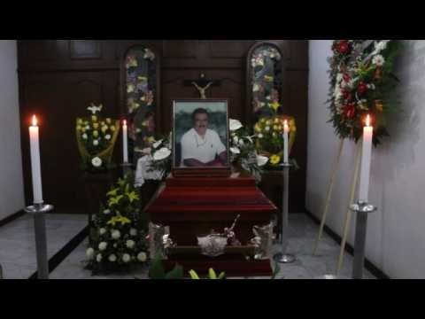 Funeral of Mexican journalist gunned down before his family