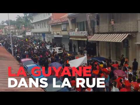 Grandes marches de contestation en Guyane