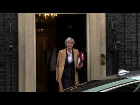 Brexit: Theresa May leaves Downing Street, heads to Parliament