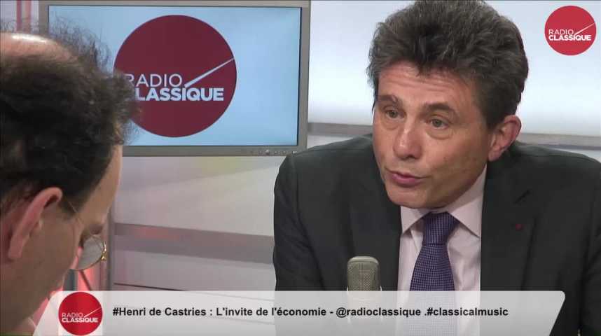 Illustration pour la vidéo "François Fillon élu, notre croissance va repartir pour rentrer dans la moyenne européenne" Henri de Castries (13/03/2017)