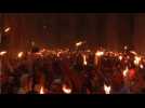 Orthodox Christians celebrate 'holy fire' in Jerusalem