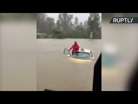 Police Rescue Toddler Trapped in Flooded Car After Hurricane Matthew
