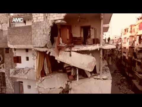 Drone video shows devastation in Aleppo