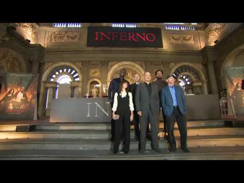 Inferno Cast At "Hall Of Five Hundred" Photocall In Florence