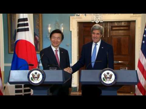 Kerry says U.S. will defend S. Korea with "extended deterrence"