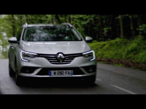 The New Renault Megane Estate Driving Video in Grey | AutoMotoTV