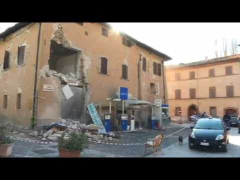 Aftershocks hit central Italy following strong quake