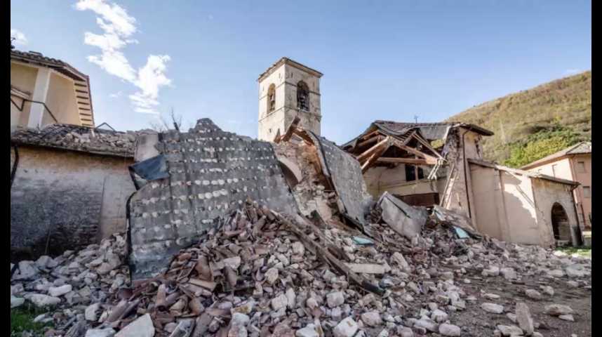 Illustration pour la vidéo L'Italie de nouveau touchée par un séisme