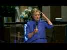 Clinton jokes her dyed hair won't turn white as president