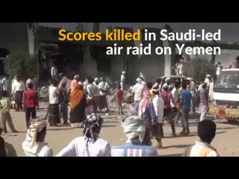 Saudi-led air strikes kills scores in Yemen