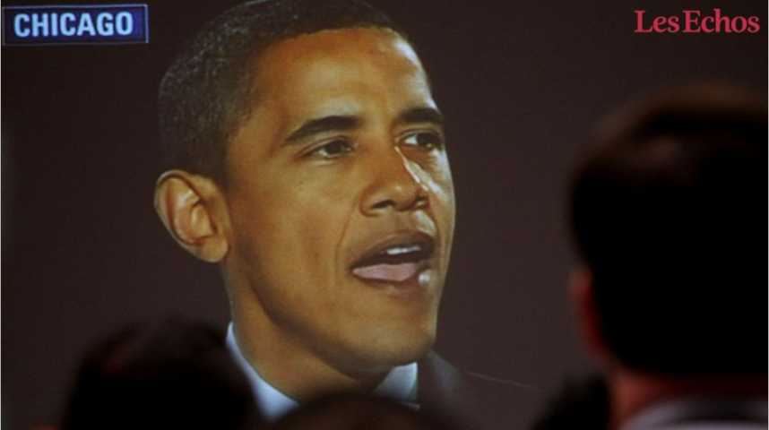 Illustration pour la vidéo Barack Obama : huit années au pouvoir en huit chiffres