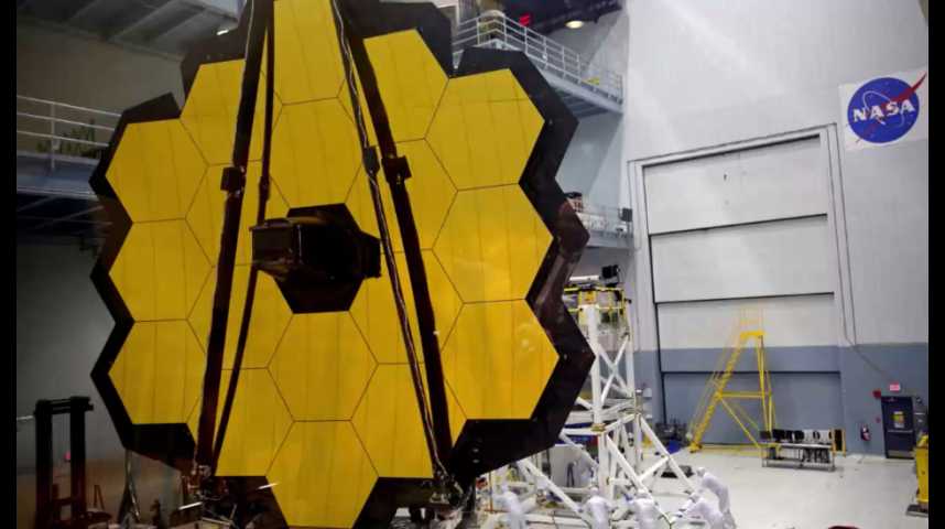 Illustration pour la vidéo Le James Webb Telescope, le successeur de Hubble, a fini d'être construit