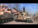 Libyan tanks clash with Islamic State in Sirte