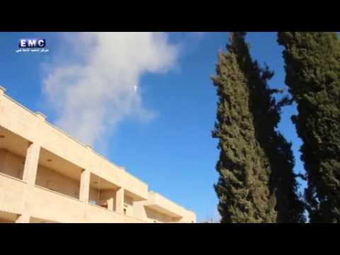 Amateur videos purport to show aftermath of air strikes on Idlib, Syria