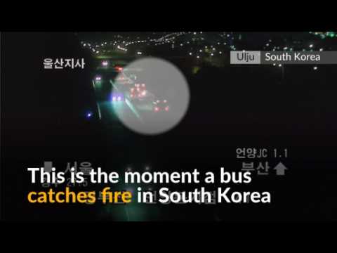 Ten dead following fire on tourist bus in South Korea