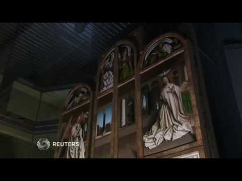 Flemish altarpiece masterwork part-restored to former glory