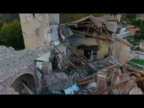 Quake destroys 15th century church: drone video