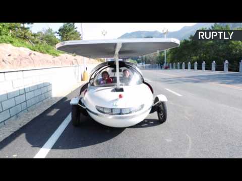 Elderly Man Builds Own Solar-Powered Car to Travel Through China With His Wife
