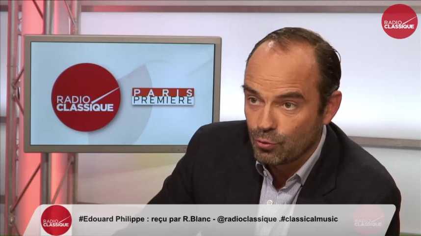 Illustration pour la vidéo "Bayrou ne pourra jamais être le Premier Ministre d'Alain Juppé" Edouard Philippe (25/10/2016)