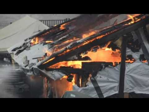 Fires break out in Calais "Jungle"