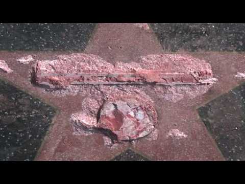 Donald Trump's Hollywood Walk of Fame star vandalized