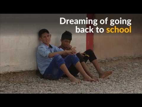 In Iraqi refugee camp, children yearn for an education