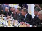 Russia's FM Lavrov meets with Syrian and Iranian counterparts