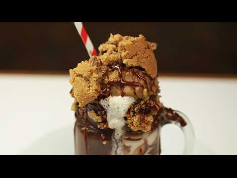 How to make an indulgent cookie dough freakshake