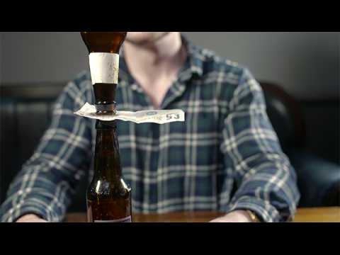 How to master the beer balance trick